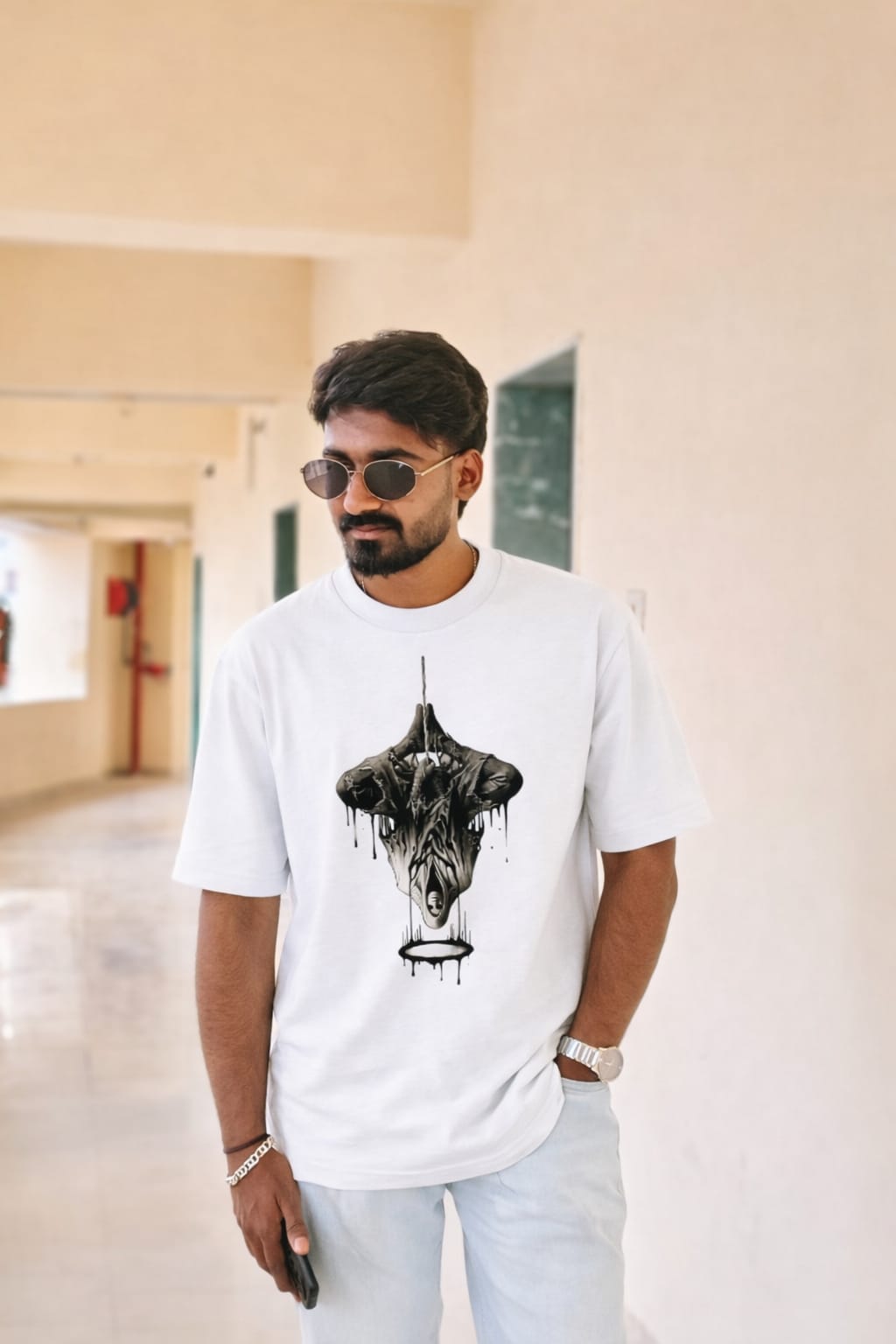 Men’s Oversized Graphic T-Shirt – Premium Cotton Fit