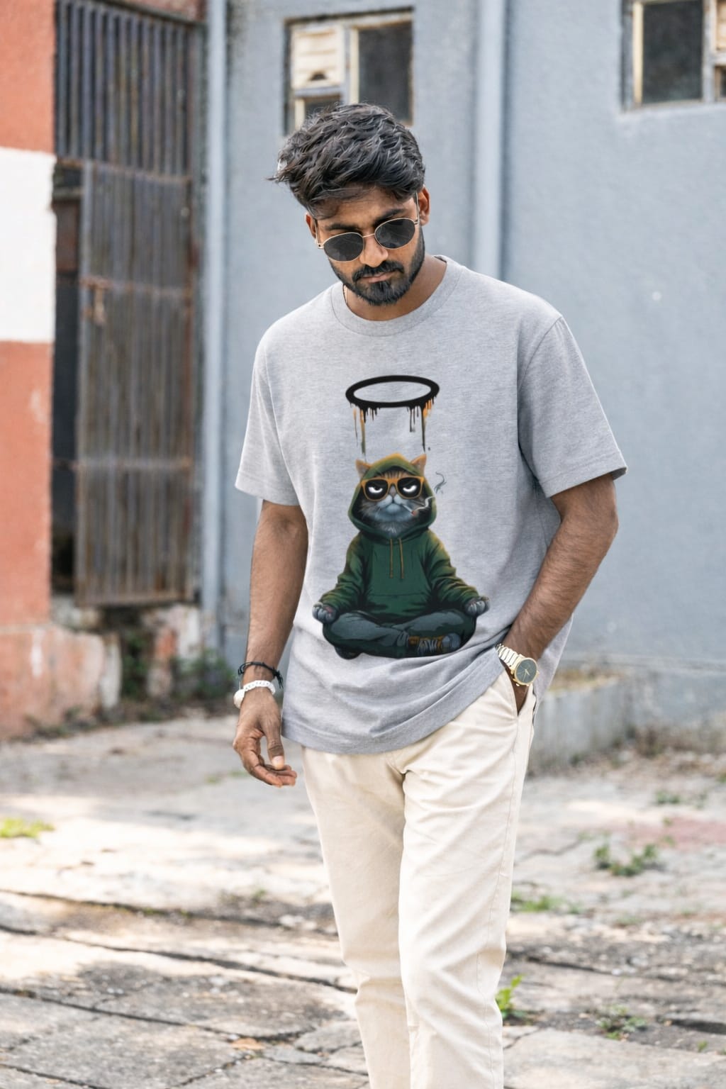 Men’s Oversized Graphic T-Shirt – Premium Cotton Fit