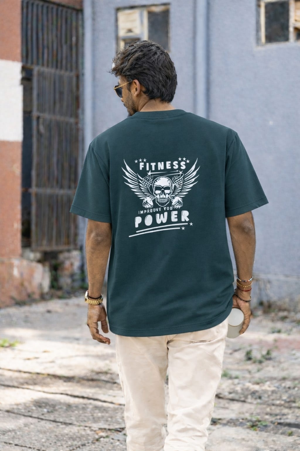 Fitness Fit Men’s Oversized T-Shirt – Premium Cotton Fit