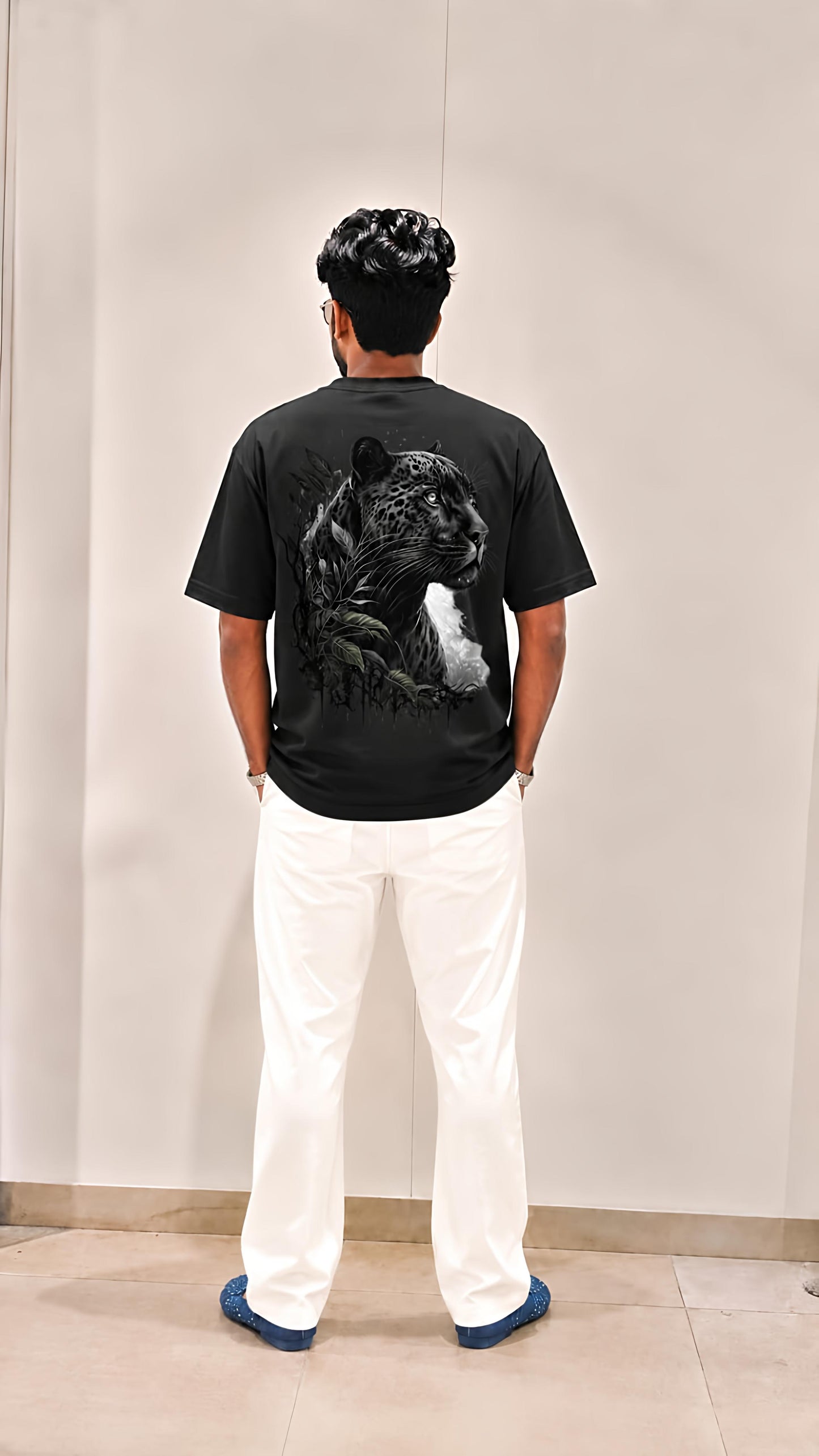 Black Panther Oversized T-Shirt for Men