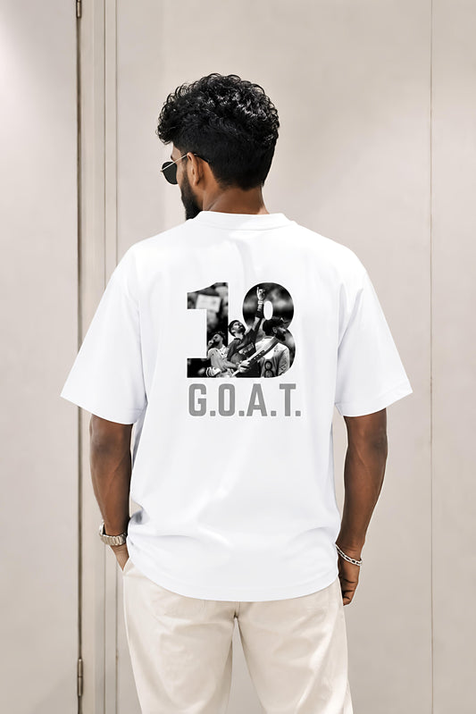 GOAT 18 – Men’s Oversized Cricket Tee