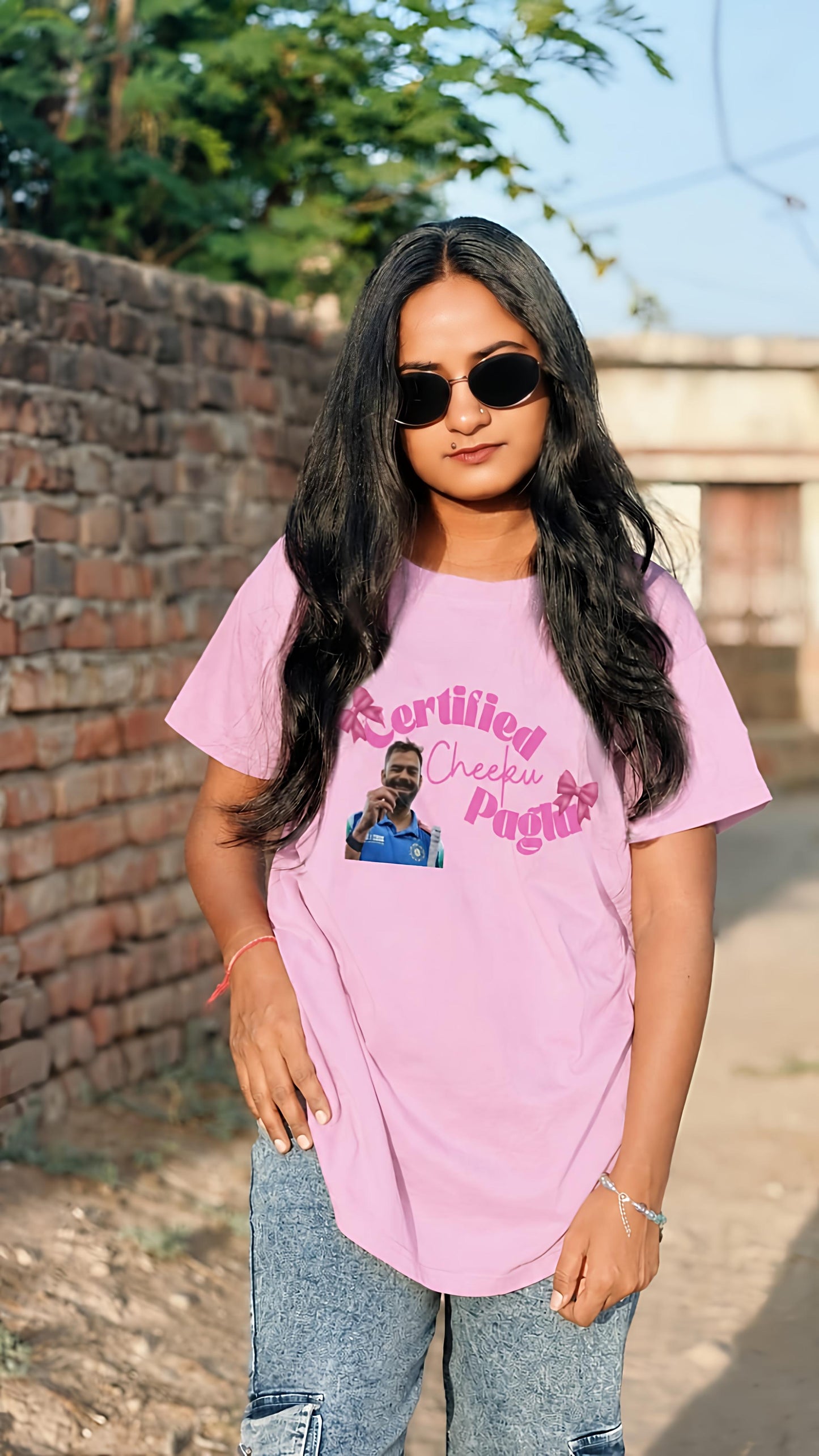 Cheeku Paglu – Women’s Oversized T-Shirt