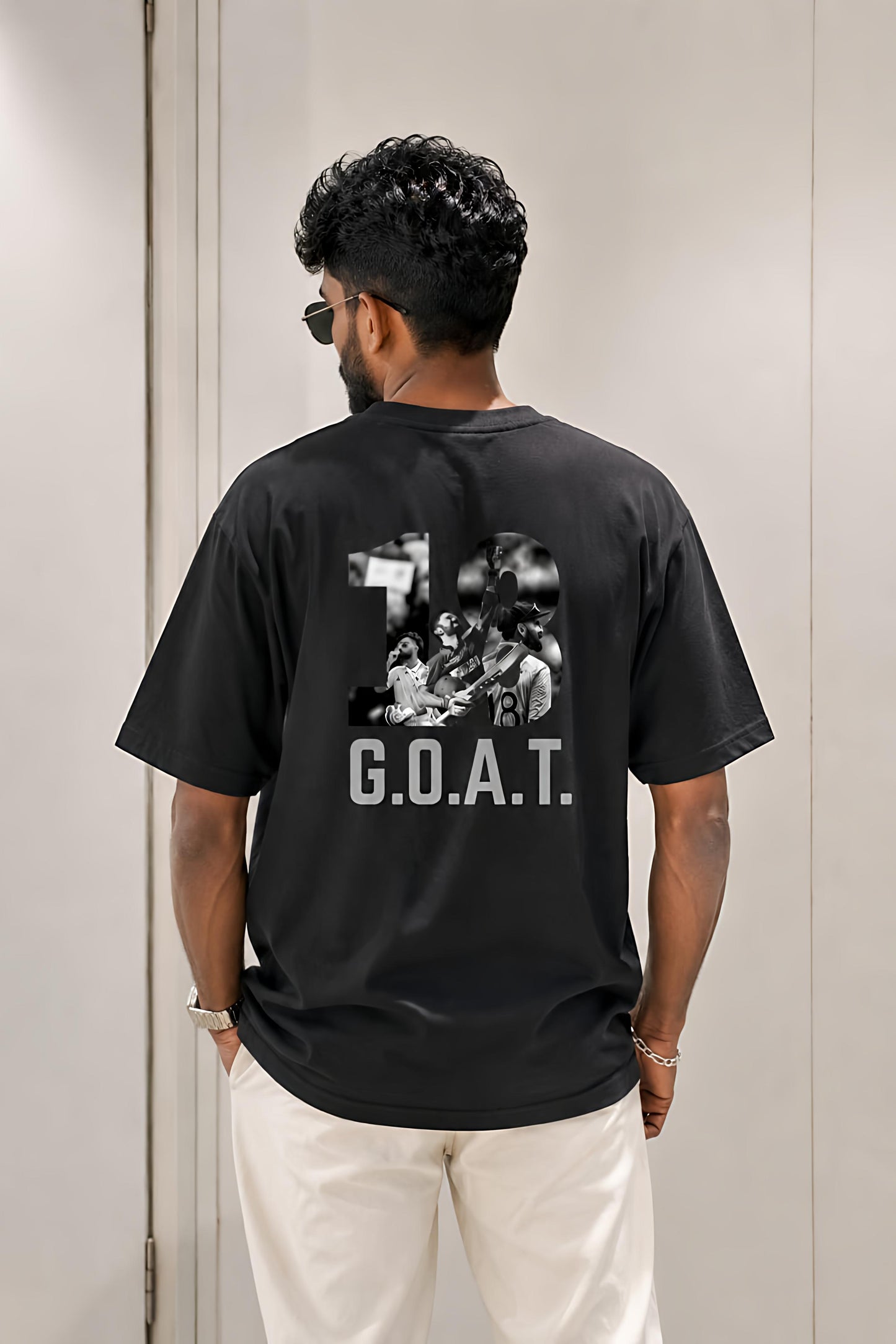GOAT 18 – Men’s Oversized Cricket Tee