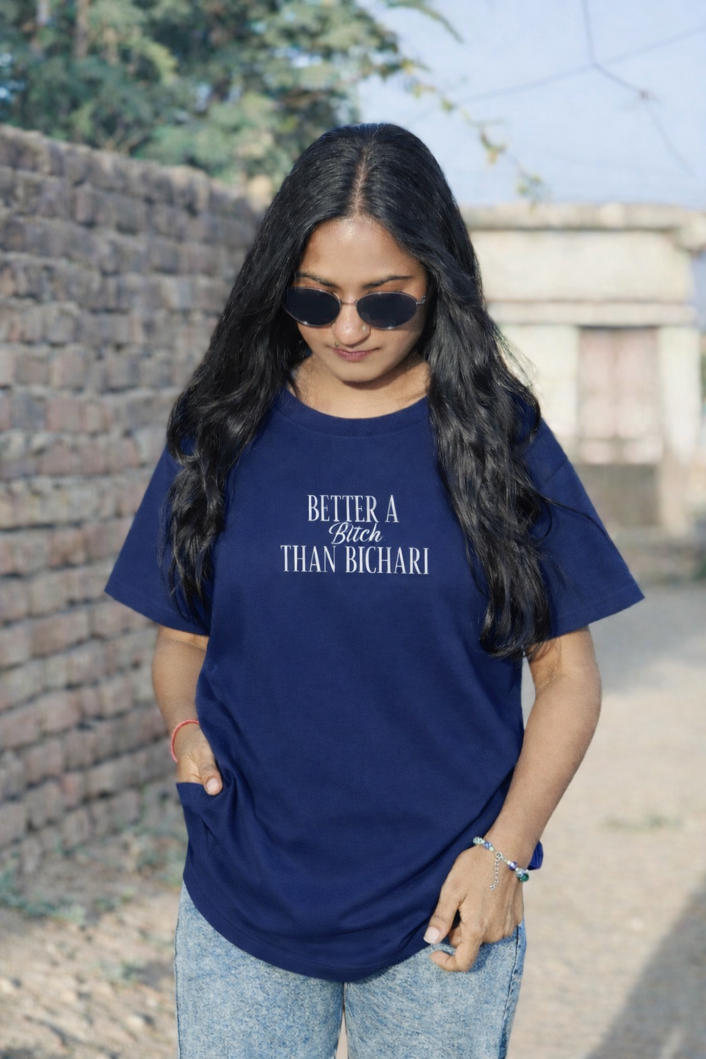 Not a Bechari Women’s Oversized T-Shirt – Premium Cotton Fit