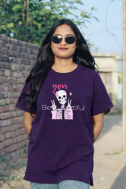 BeYouTeeful Women’s Oversized T-Shirt – Premium Cotton Fit