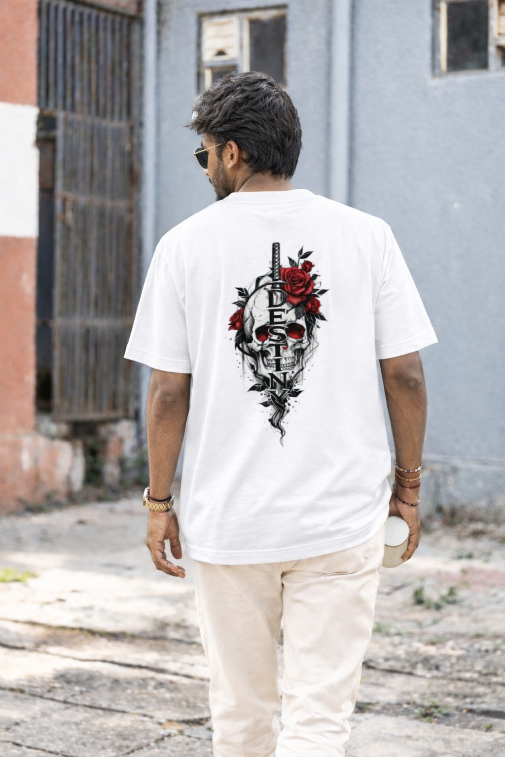 Destiny Men’s Oversized Graphic T-Shirt – Premium Cotton Fit