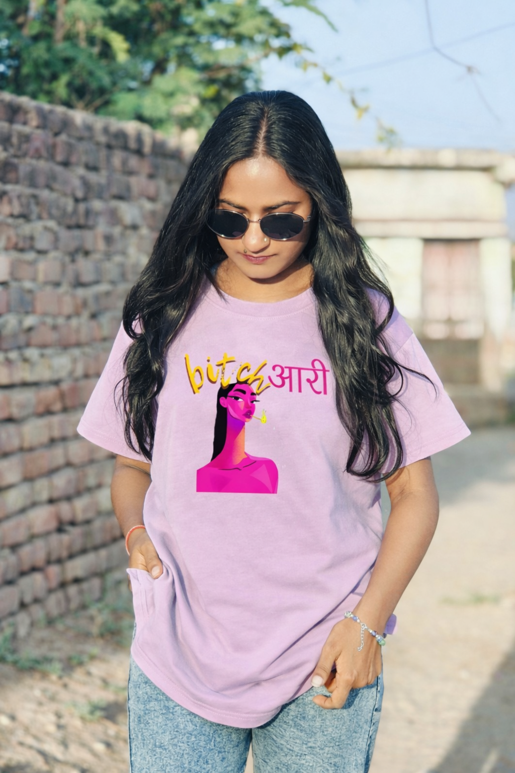 No More Bechari Women’s Oversized T-Shirt – Premium Cotton Fit