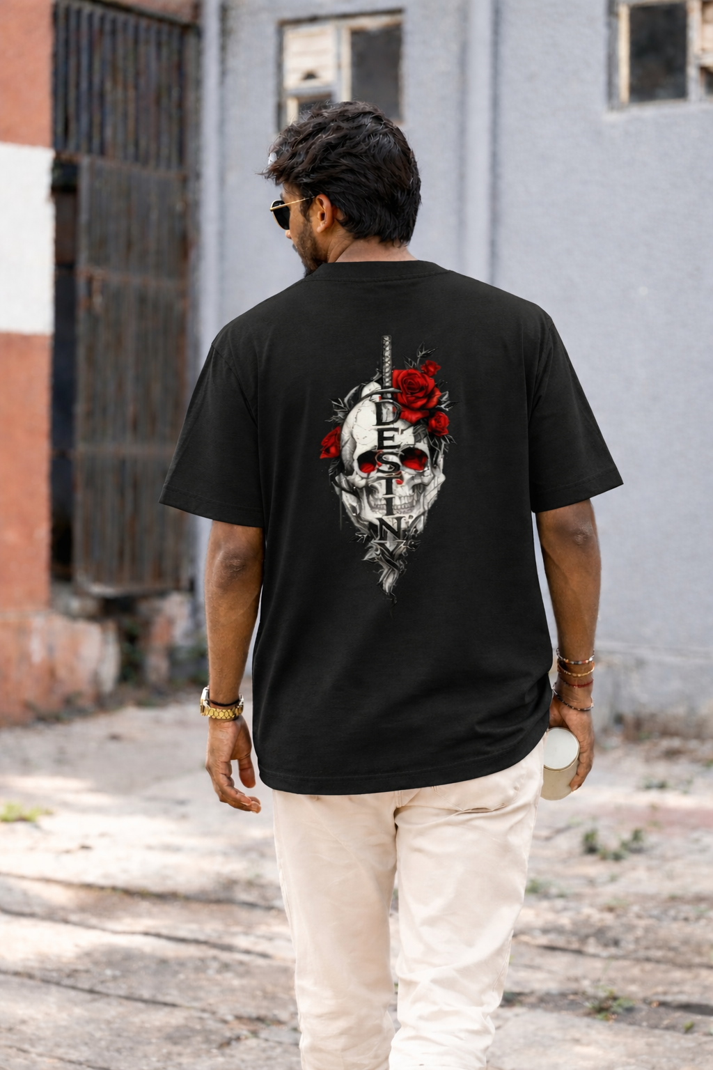 Destiny Men’s Oversized Graphic T-Shirt – Premium Cotton Fit