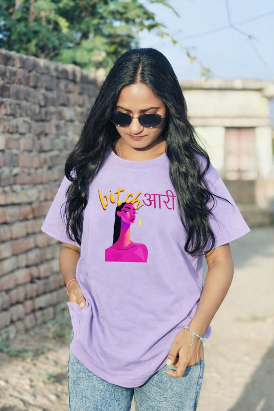 No More Bechari Women’s Oversized T-Shirt – Premium Cotton Fit