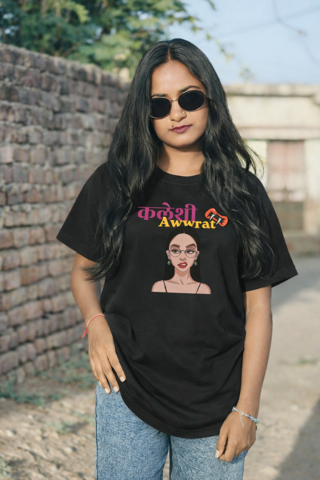 Kaleshi Aurat Women’s Oversized T-Shirt – Premium Cotton Fit